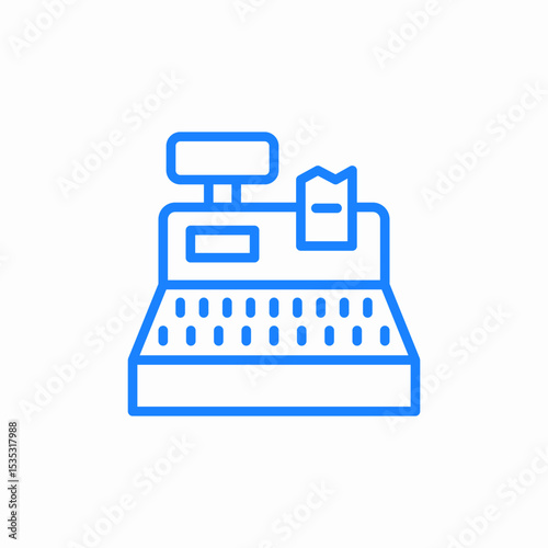 cashier machine icon sign vector