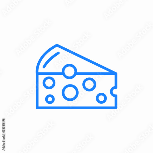 cheese peice icon sign vector