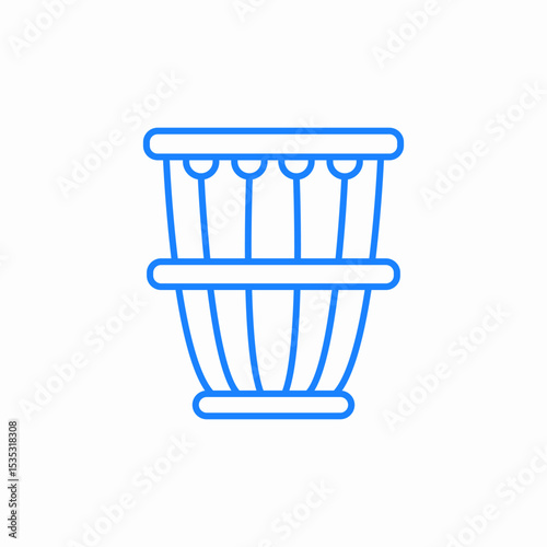 tabla drum icon sign vector