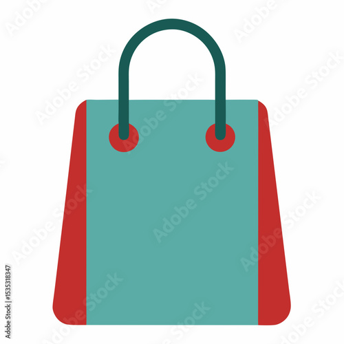shopping bag icon on white background  .svg