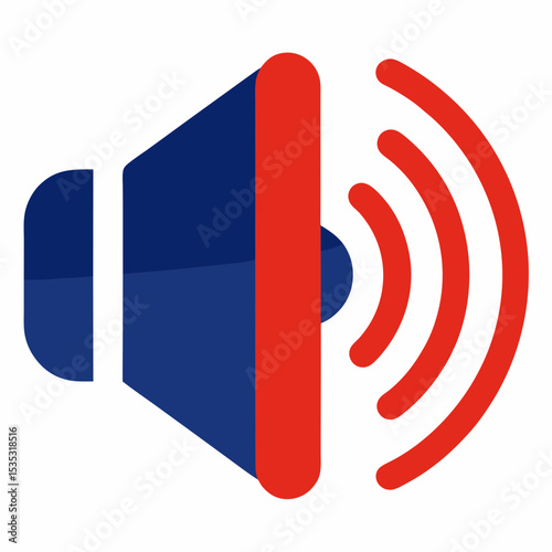speaker volume icon on white background  .svg