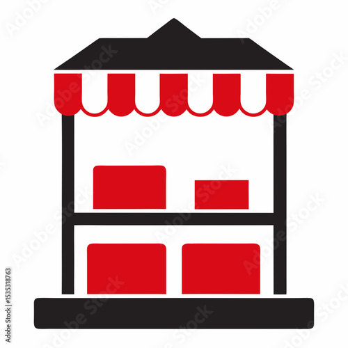 store shelf icon on white background  .svg