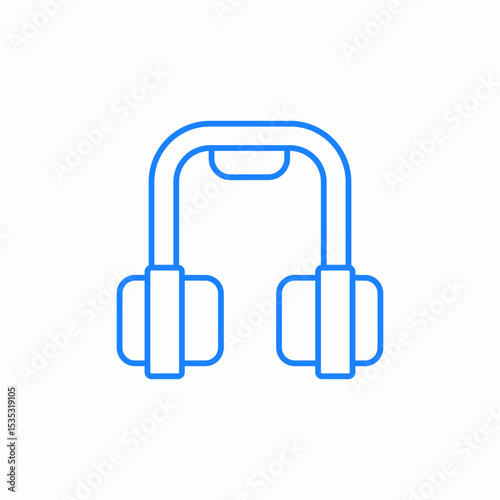 wireless headphones icon sign vector