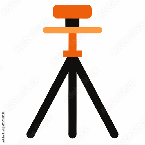 tripod stand icon on white background  .svg