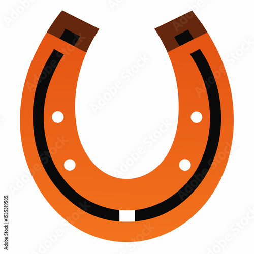 vector horseshoe icon on white background  .svg