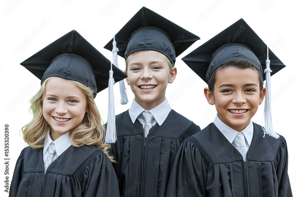 Cheerful Graduates Celebrating Academic Achievement Together Cheerful Graduates Celebrating Academic Achievement Together