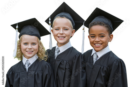 Cheerful Graduates Celebrating Academic Achievement Together