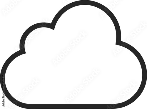 vector illustration of a cloud