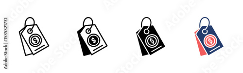 Price Label icon sheet multiple style collection