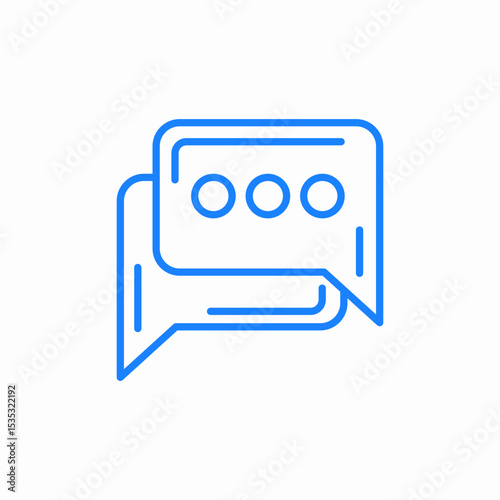 active message chat icon sign vector
