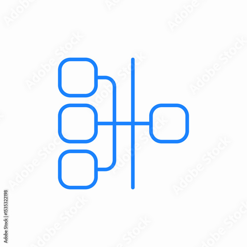 allocation hierarchy icon sign vector