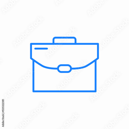 briefcase bag icon sign vector