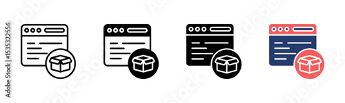 Product Feature icon sheet multiple style collection