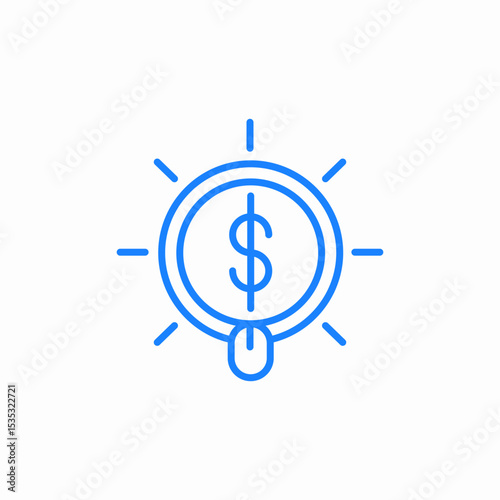 click to earn icon sign vector