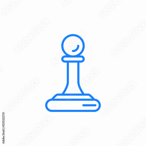 chess pawn icon sign vector