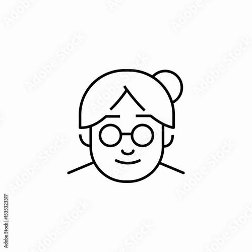 grandmother icon icon sign vector
