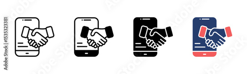 Mobile Deal icon sheet multiple style collection