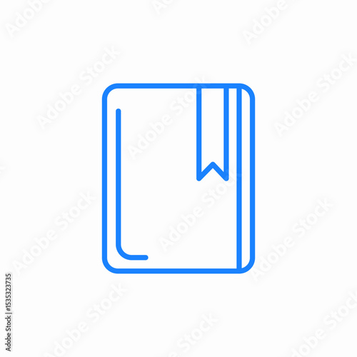 notebook diary icon sign vector