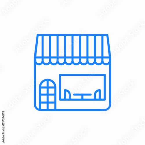 street cafe icon sign vector