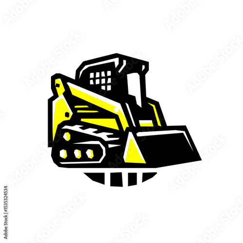 A versatile skid-steer loader, known for its maneuverability in tight spaces