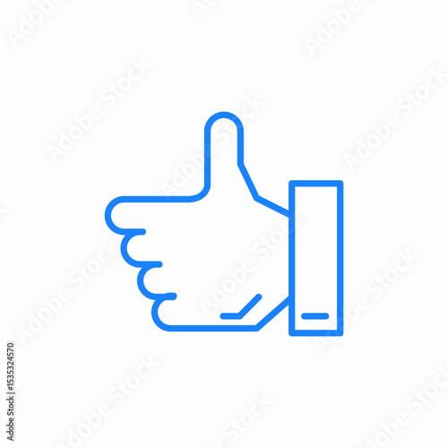 thumbs up icon sign vector