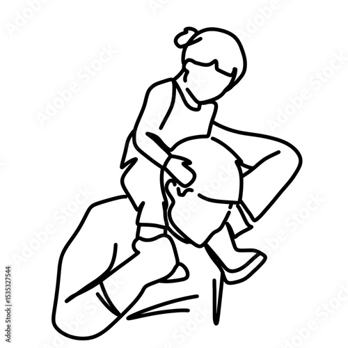 Father day line art
