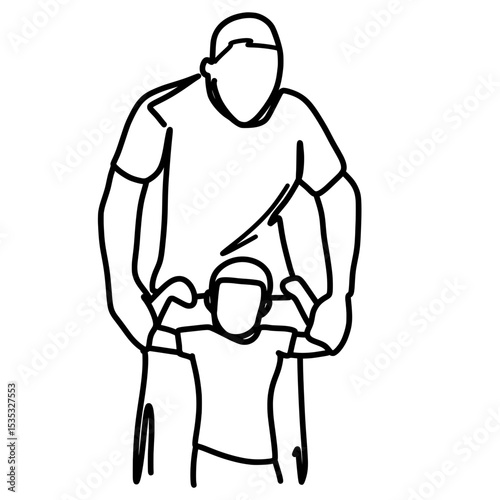 Father day line art