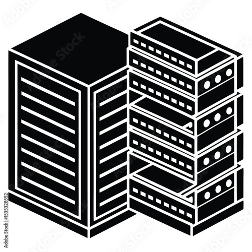 Data Center Server Rack High-Performance Computing and Storage Solutions