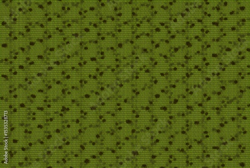 Green and Brown Hexagon Pattern with Leaf Texture