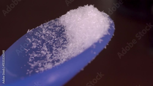 Close up of  mono sodium glutamate high sodium. MSG