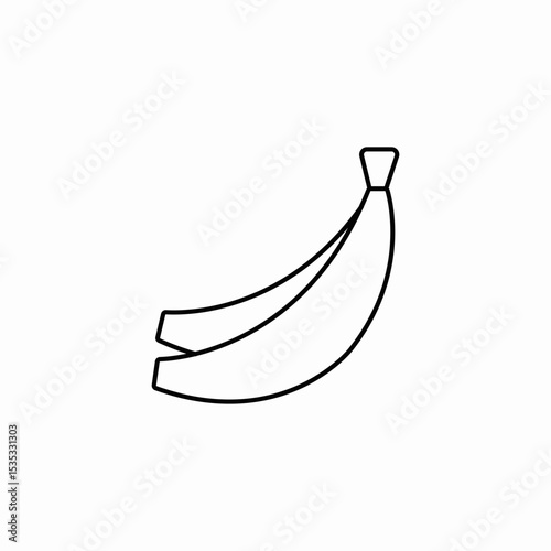 banana fruit  icon sign vector