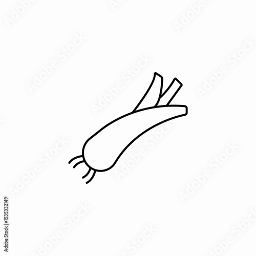 green bean vegetable icon sign vector
