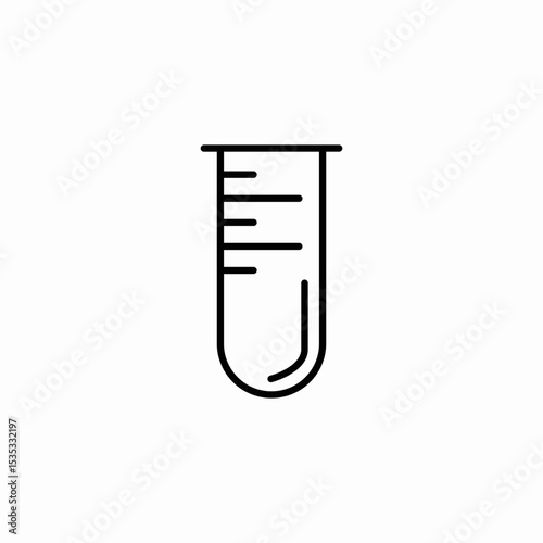 laboratory sample analysis test tube icon sign vector