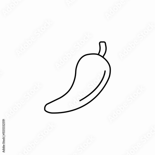 pepper vegetable icon sign vector