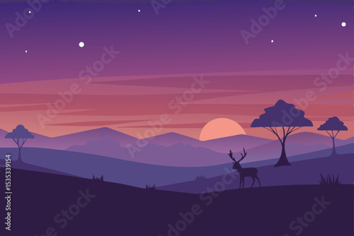 sunrise in the mountains