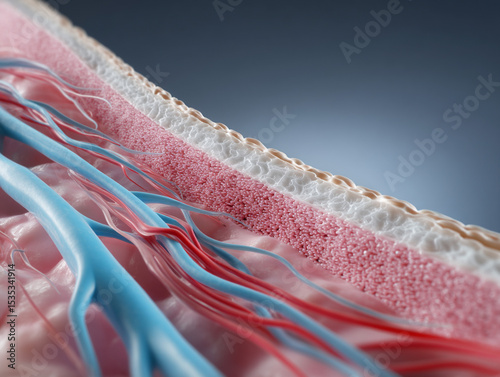 Skin anatomy.