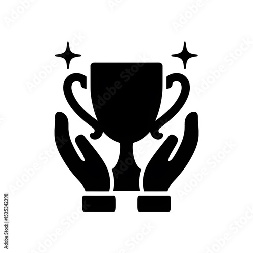 Victory Trophy Icon – Award, Achievement, Success Symbol Clipart