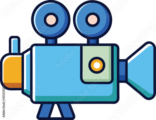 Video Camera Icon (white background)