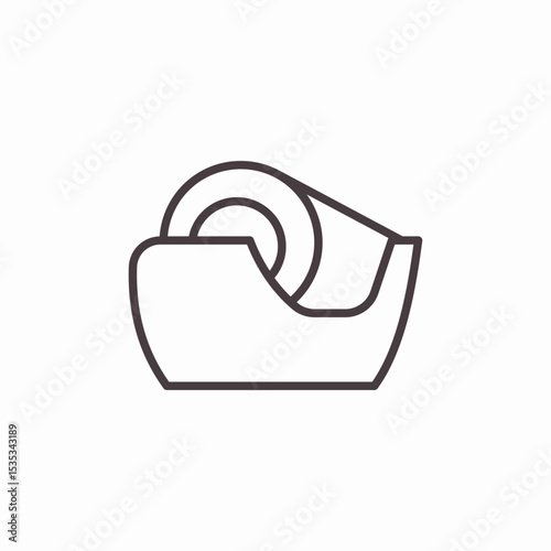 tape dispenser icon sign vector