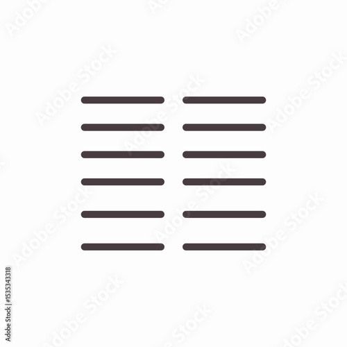 text alignment options icon sign vector