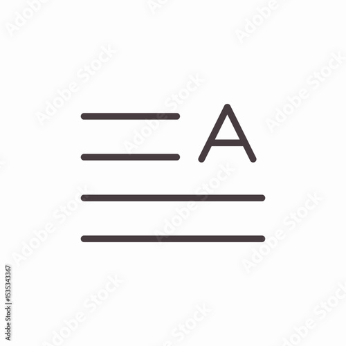 text paragraph formatting icon sign vector
