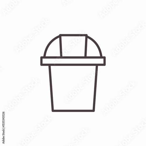 trash can icon sign vector