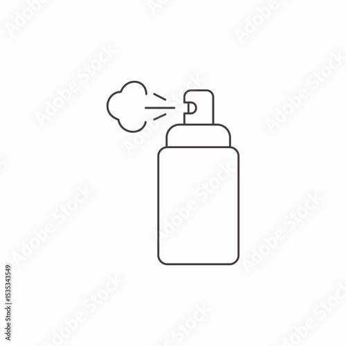 spray bottle aerosol icon sign vector