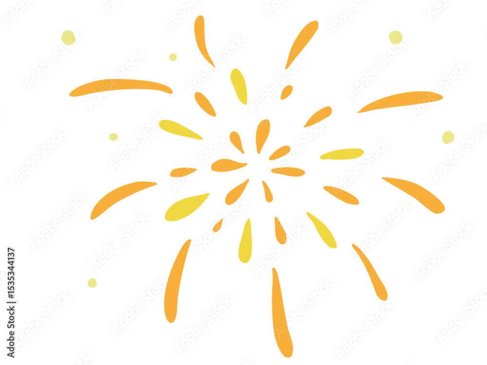 Fototapeta premium 花火 主線なし