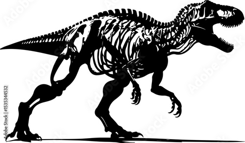 tyrannosaurus dinosaur vector illustration