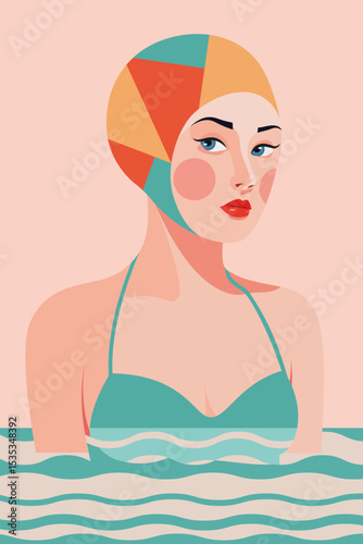 girl in a swimsuit