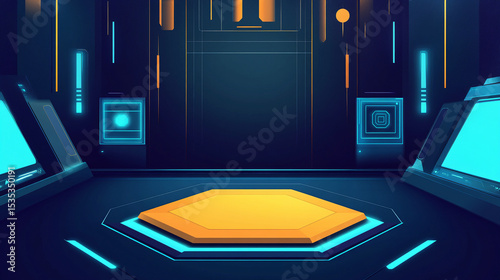 robotic podium for kids stuff advertisement and product placement