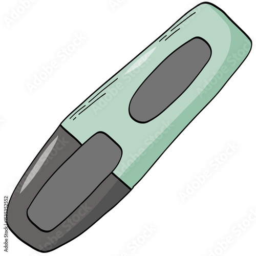 Hand drawn highlighter svg doodle, cartoon element for school stickers, prints, cards, posters, banners decor