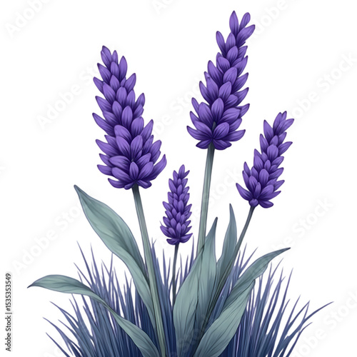 Wallpaper Mural purple flowers in field - Lavender blossom in bloom Torontodigital.ca