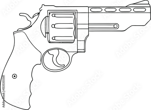 Pistol Gun crime black and white